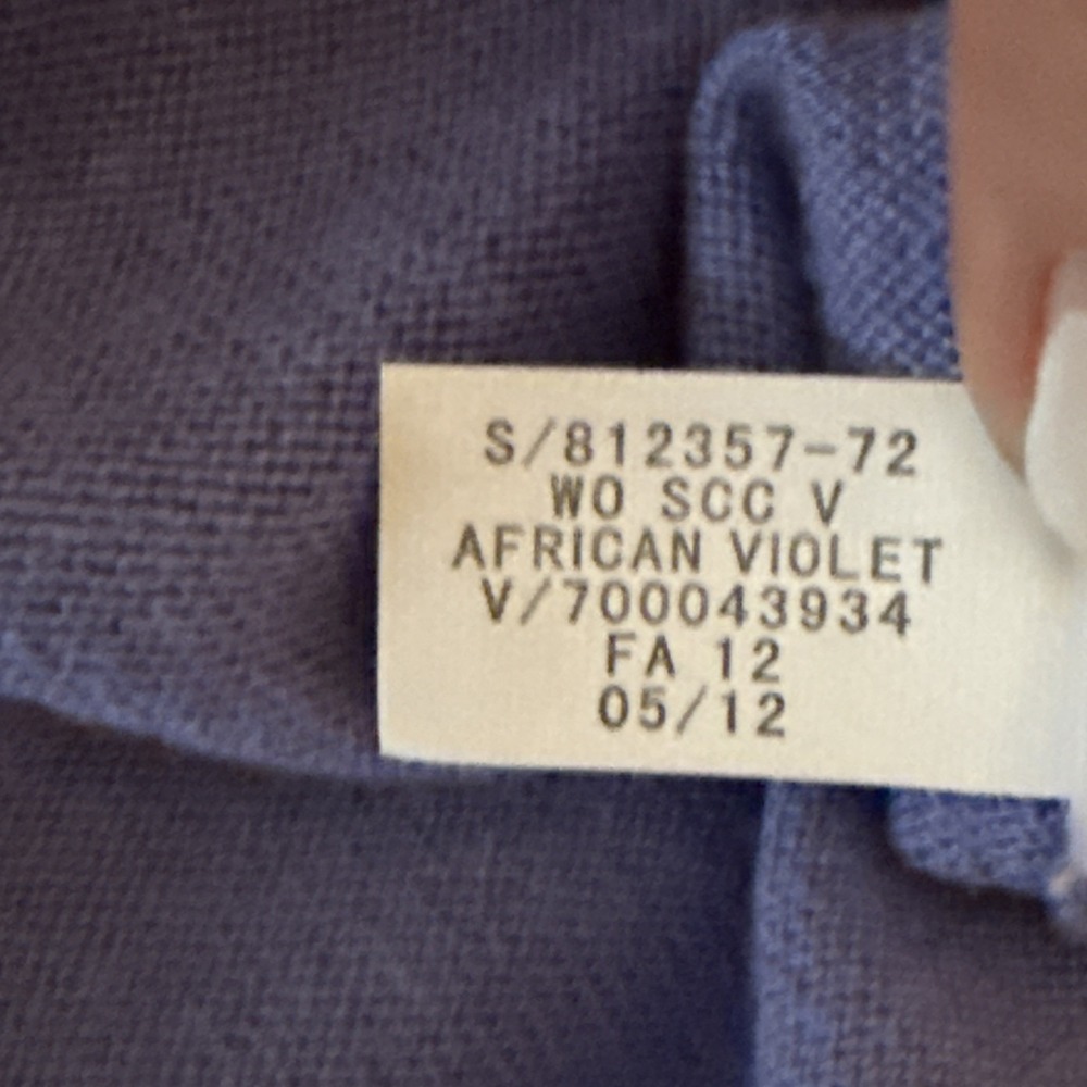 Banana Republic V Neck Sweater Mens Size L Purple‎ Pullover Silk Cashmere Luxury - Picture 8 of 9
